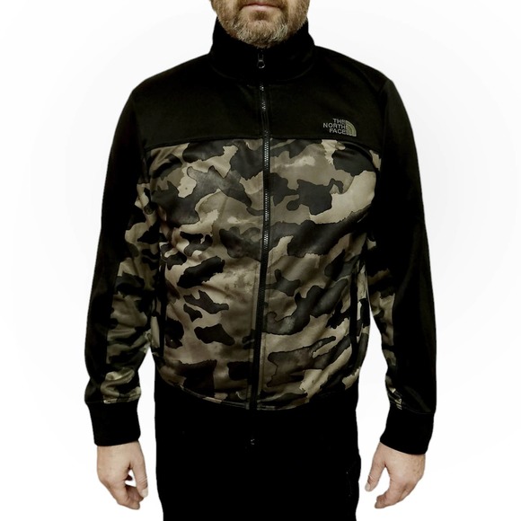 The North Face Other - THE NORTH FACE full zip up camo print mock neck jacket Size L